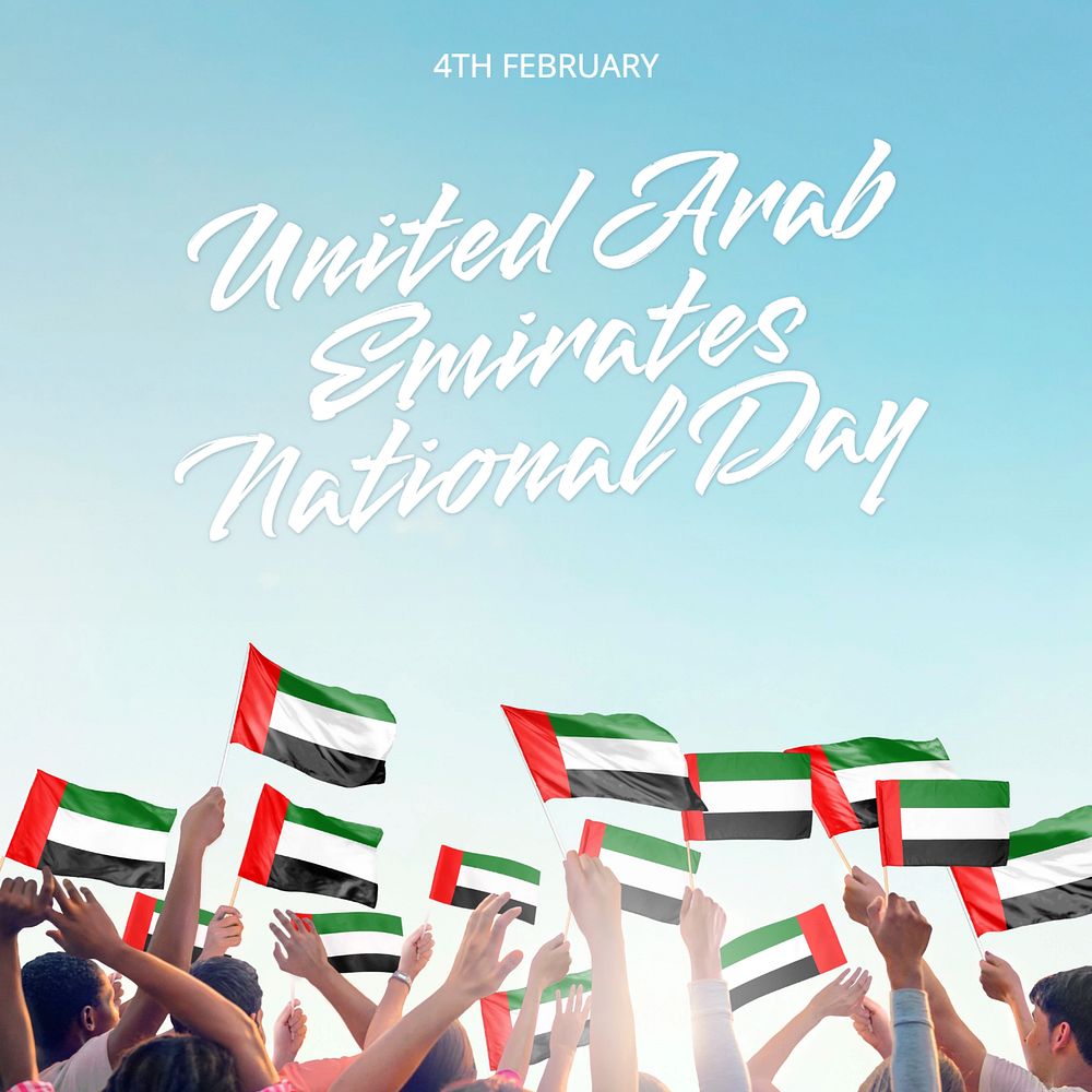 UAE National Day Instagram post template, editable design