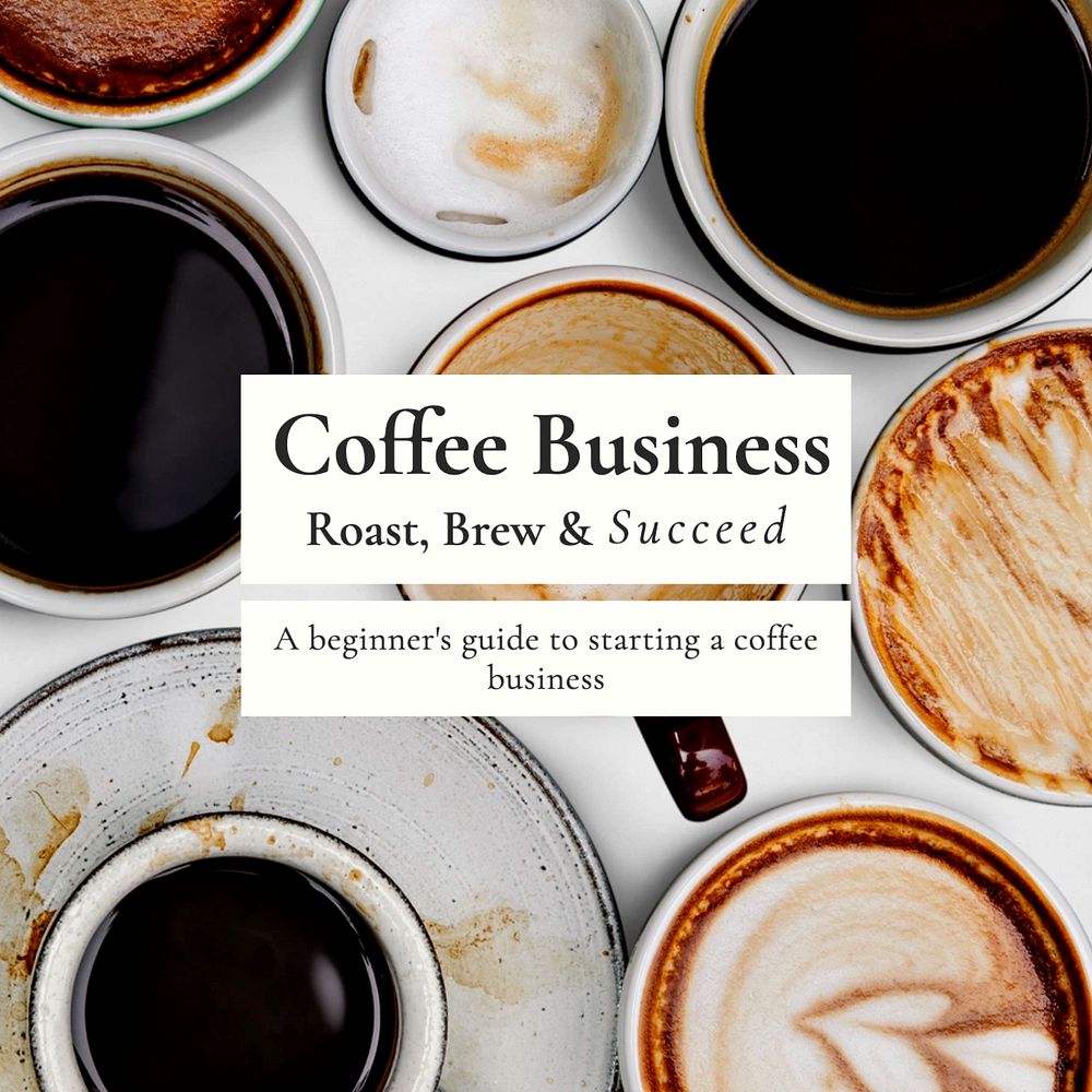 Coffee business Instagram post template