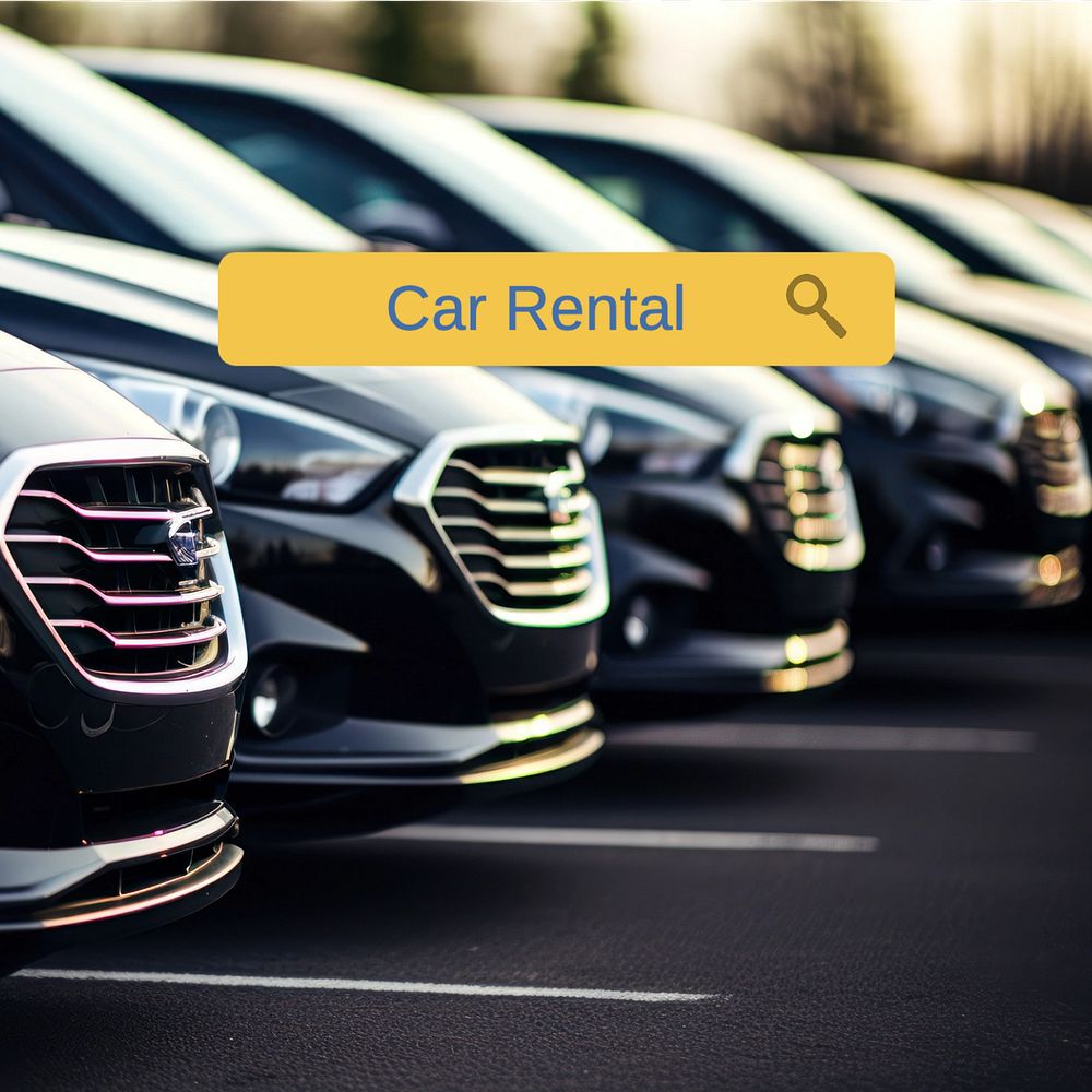 Car rental Instagram post template, editable text