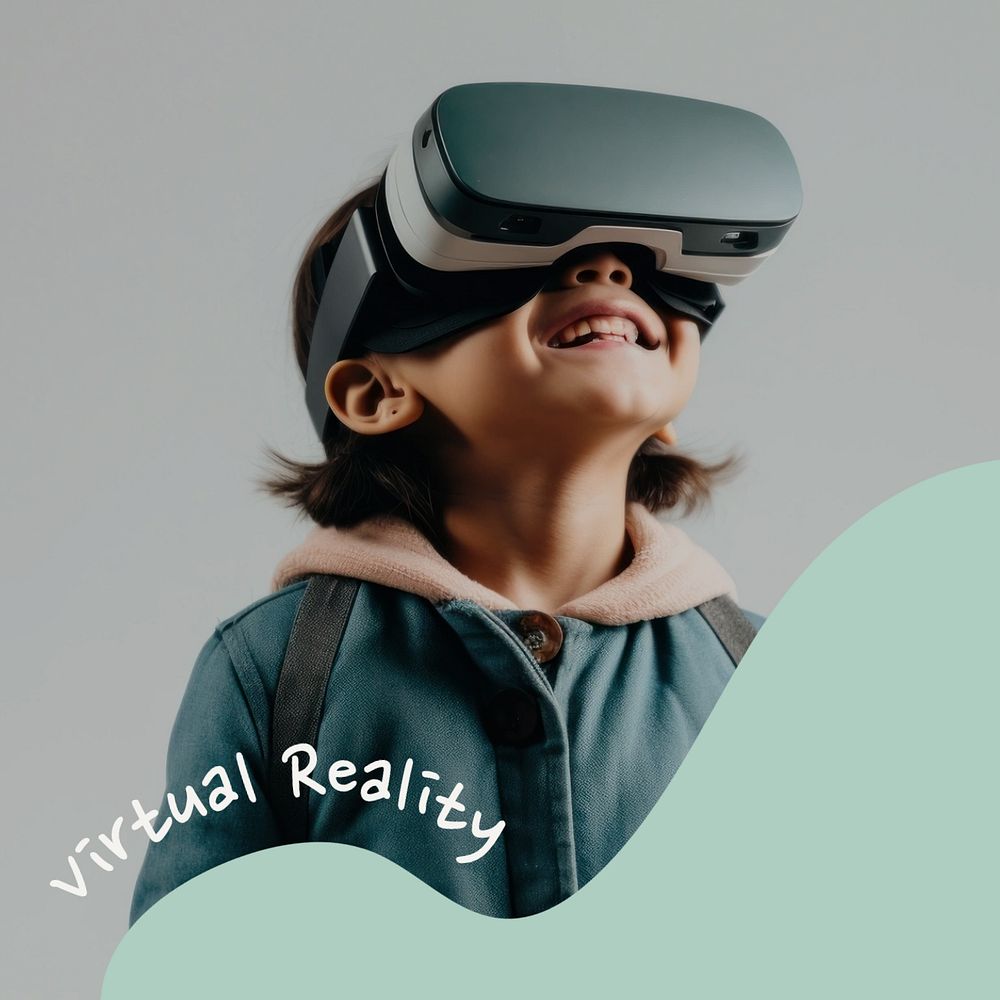 Virtual reality Instagram post template