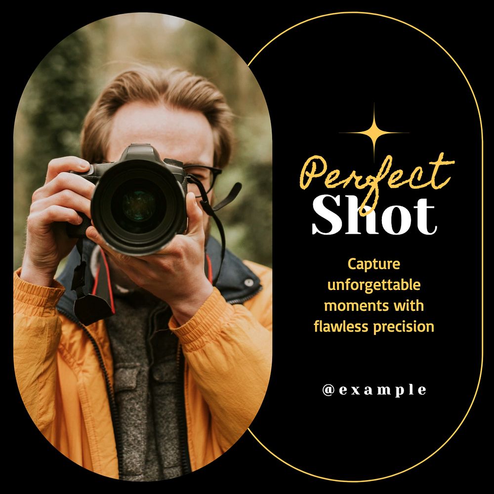 Photography Instagram post template