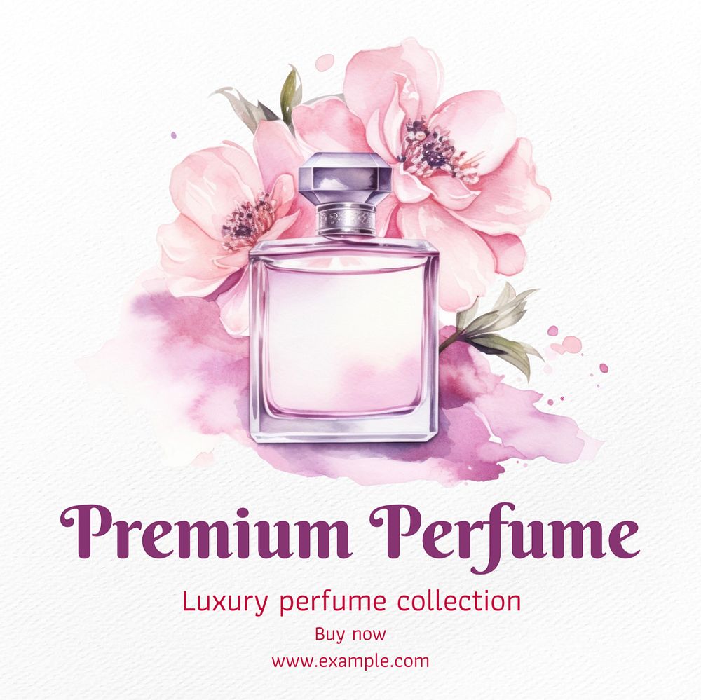 Premium perfume Instagram post template