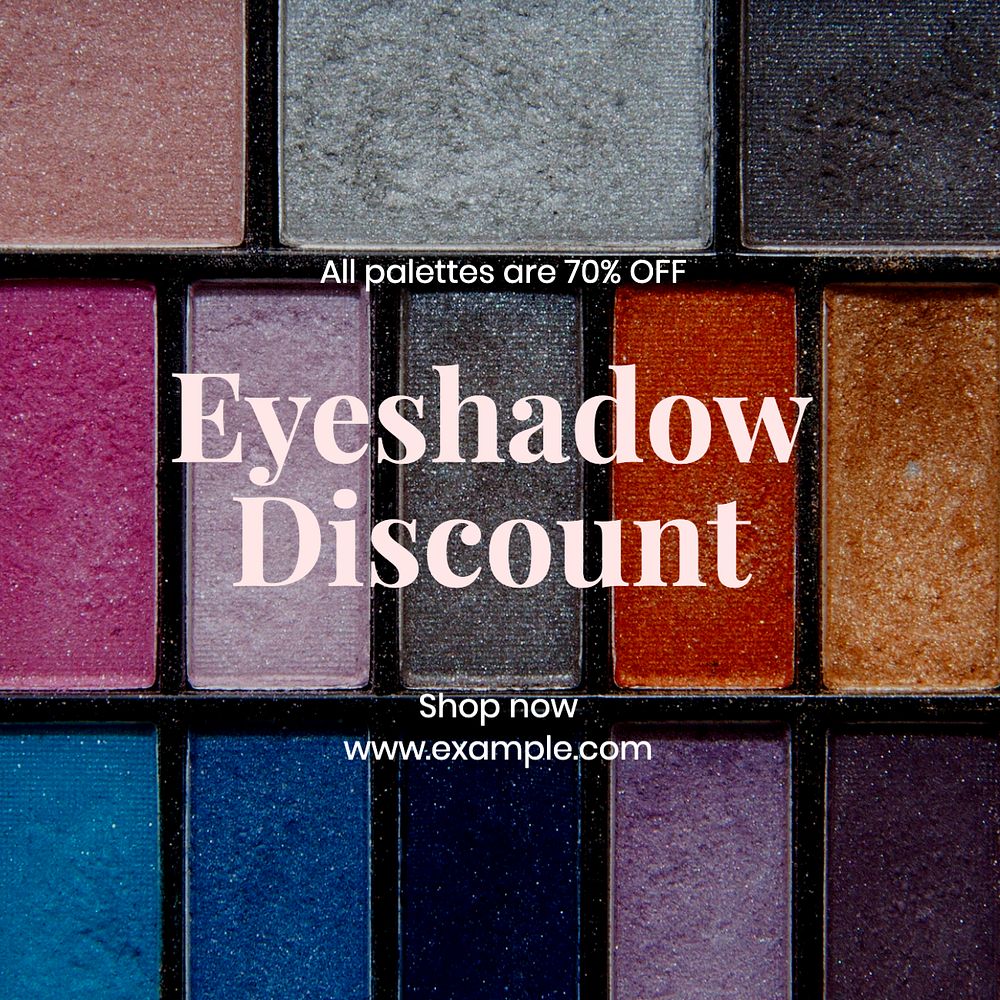 Eyeshadow discount Instagram post template