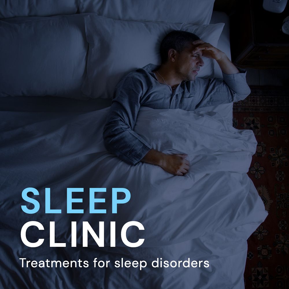 Sleep clinic Instagram post template