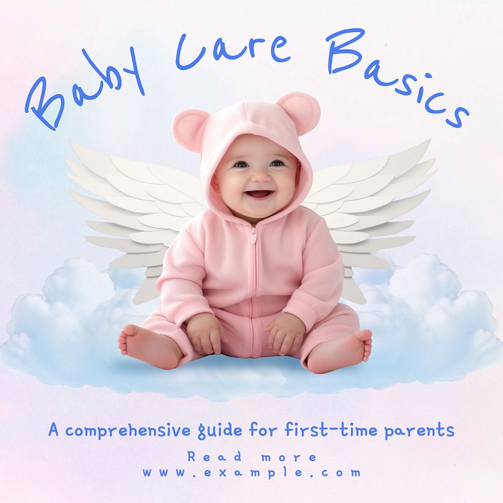 Baby care Instagram post template