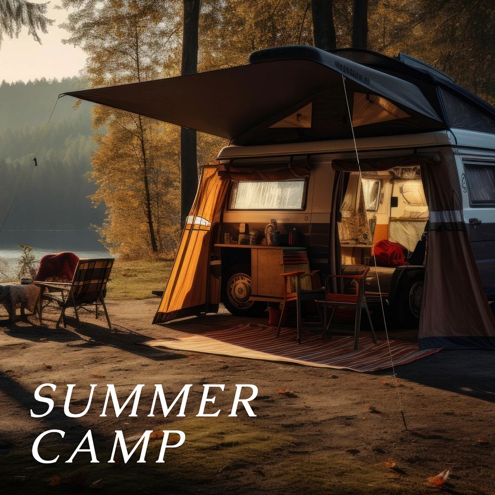 Summer camp Instagram post template