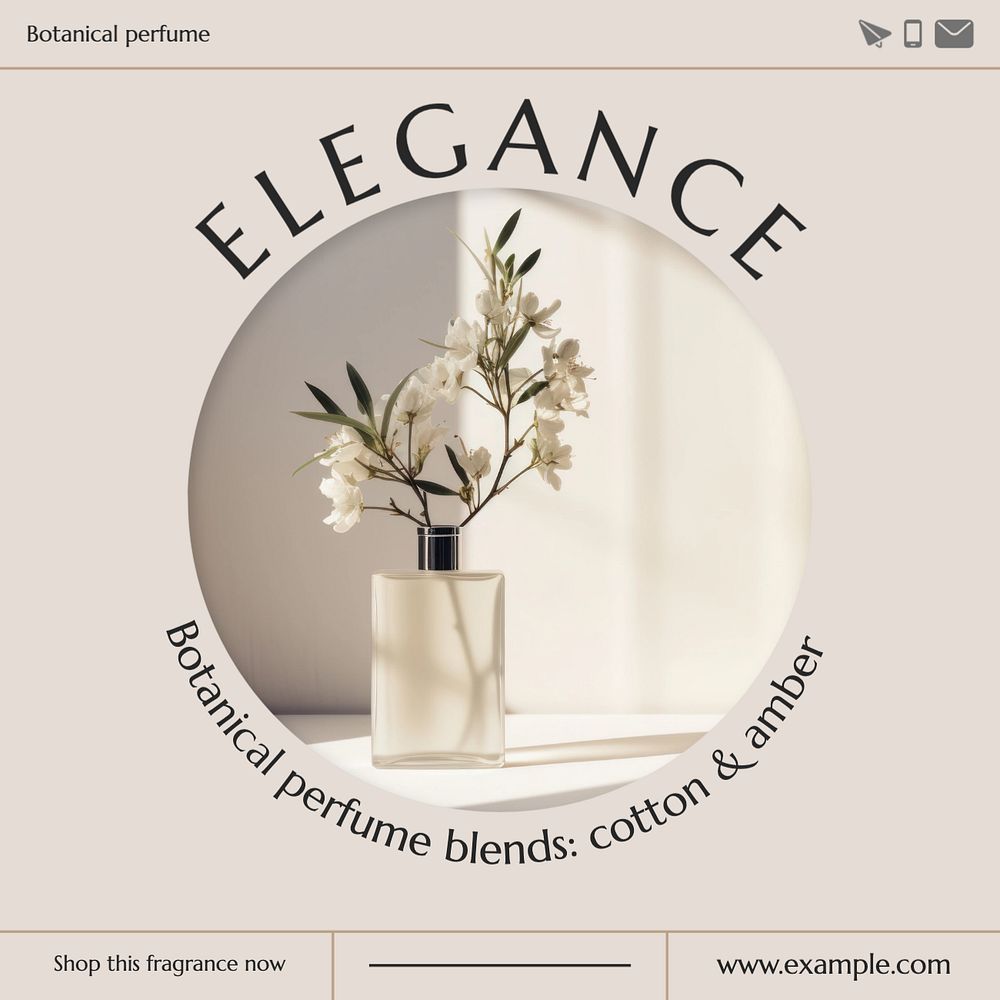 Perfume branding Instagram post template