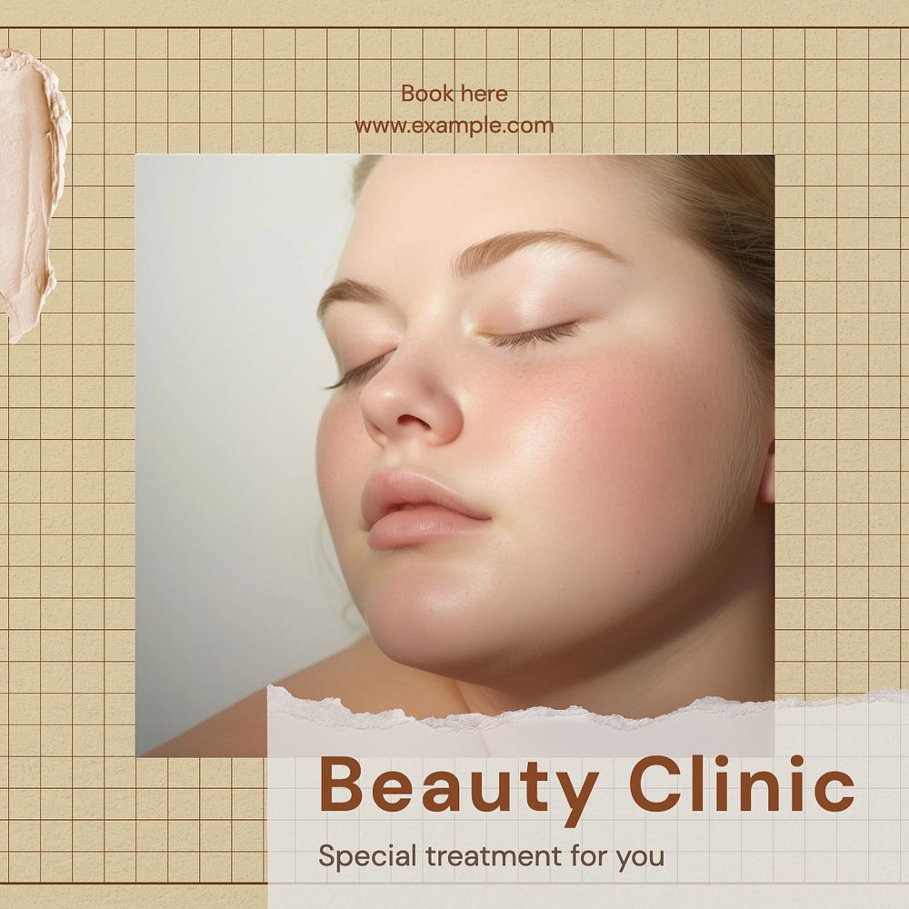 Beauty clinic Instagram post template