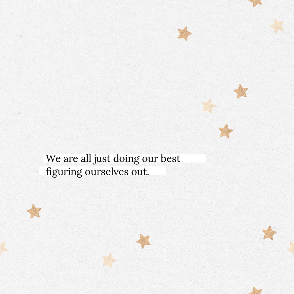 Cute quote Instagram post template, editable text