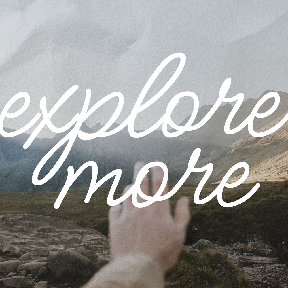 Travel adventure Facebook post template, editable quote