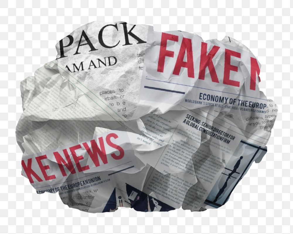 Crumpled newspaper ball mockup, off white design