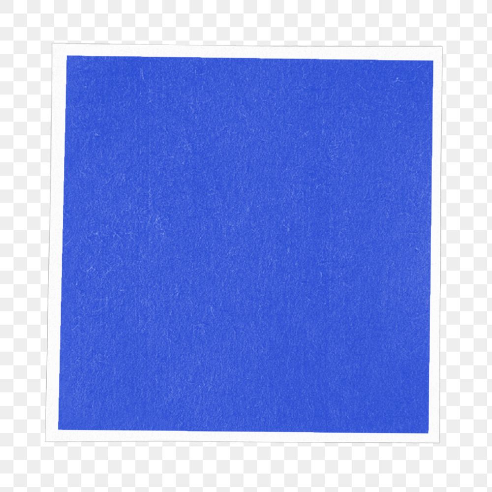 Square paper mockup, blue design