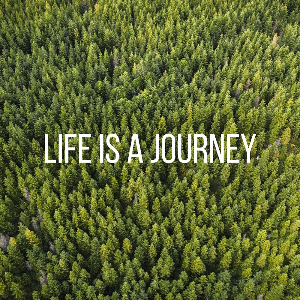 Journey quote Instagram post template, editable design