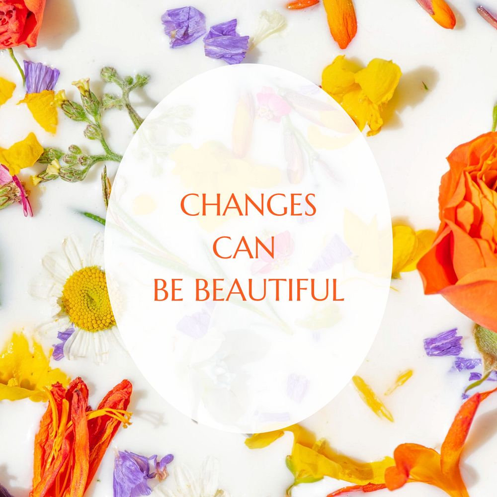 Inspiring quote Instagram post template, editable design