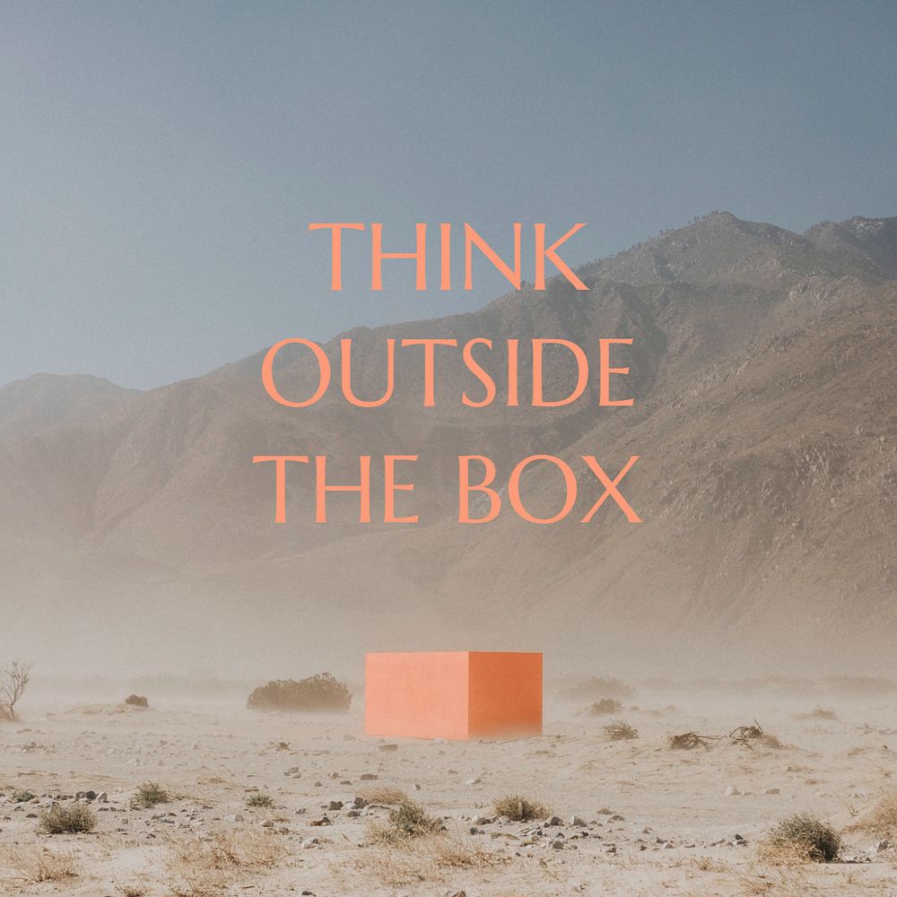 Motivational quote Instagram post template, editable design