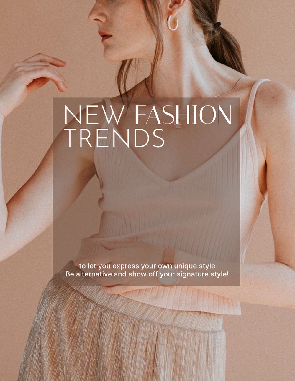 Fashion aesthetic flyer editable template, shopping ad