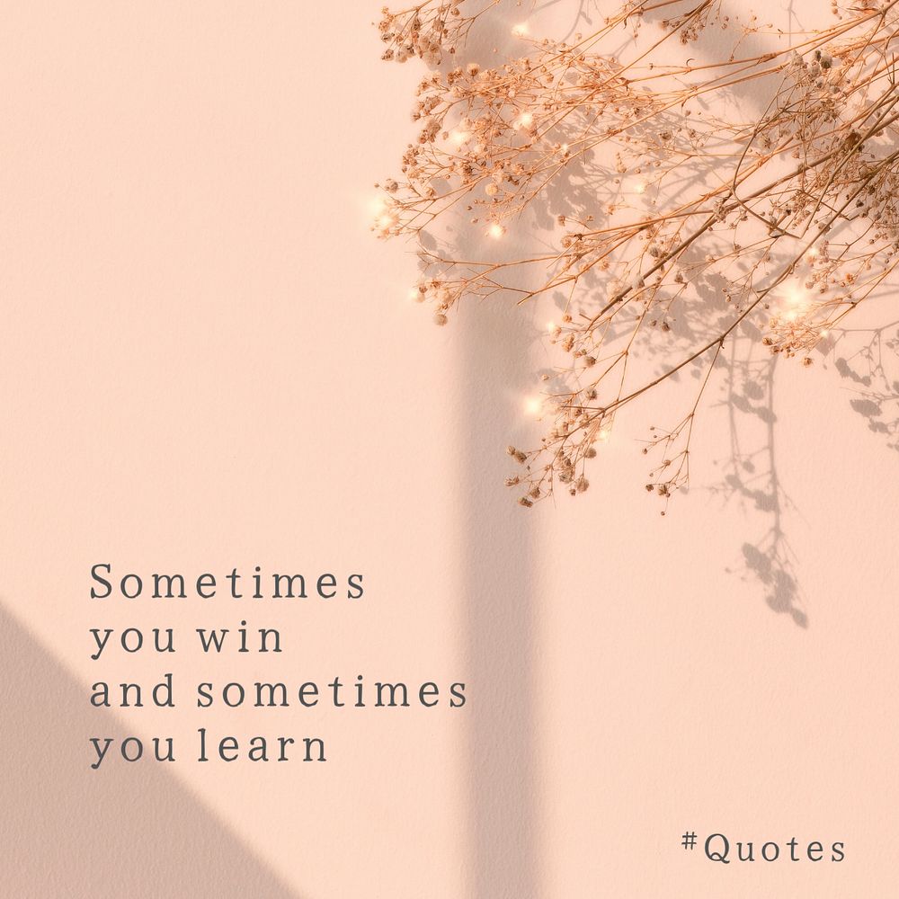 Life quote instagram post template, aesthetic editable text
