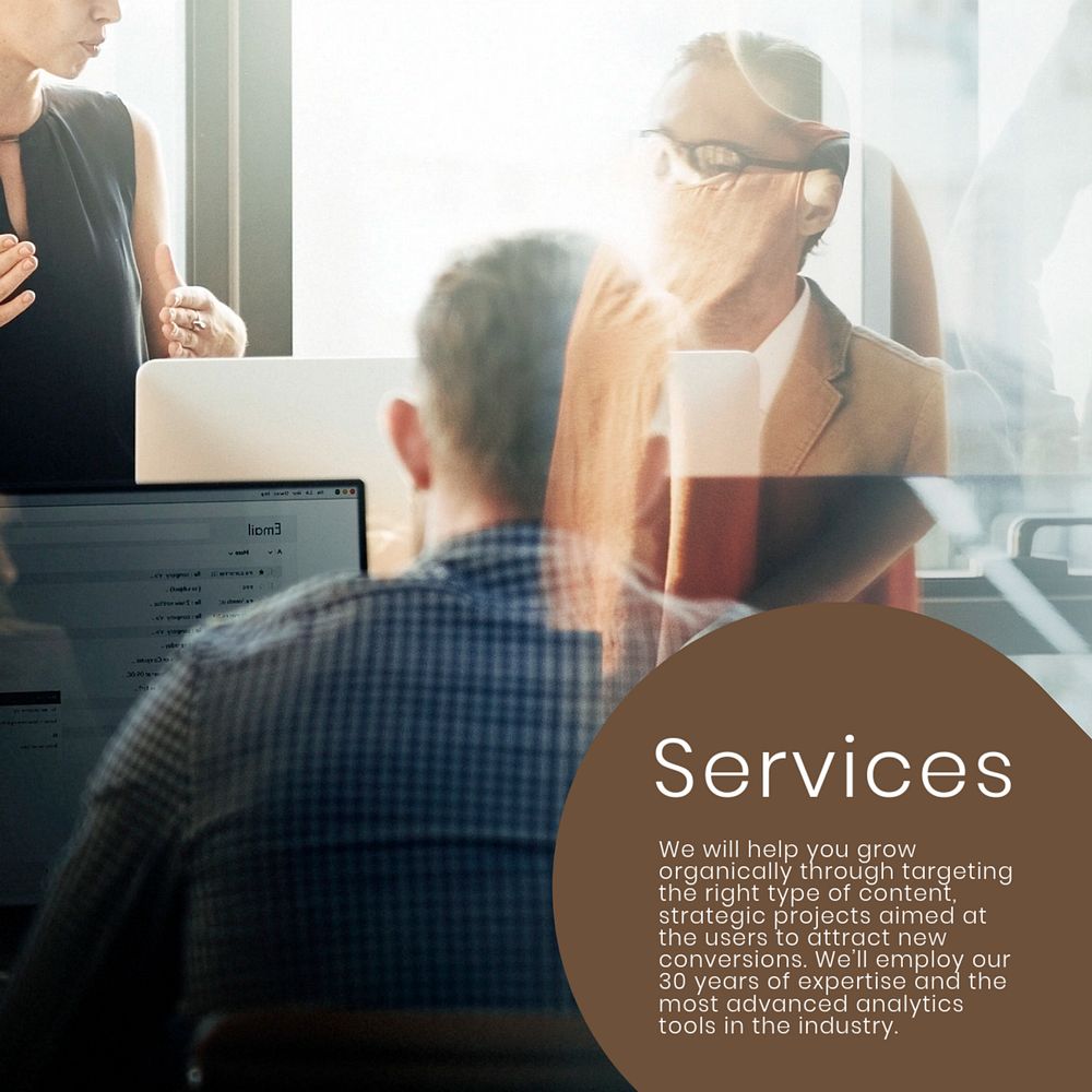 Business service Instagram post template, modern design