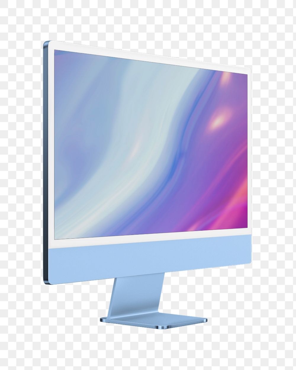 Computer screen mockup, realistic digital device