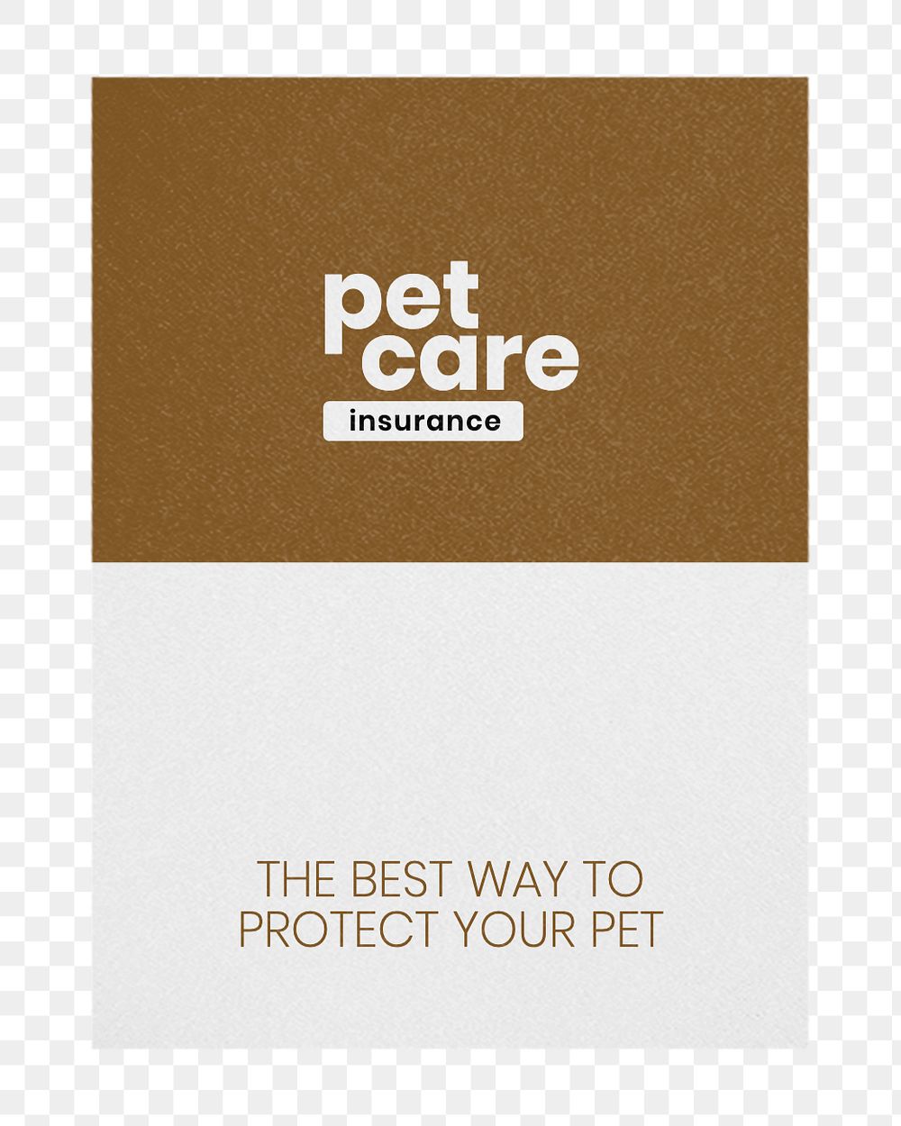 Pet insurance poster mockup, editable design