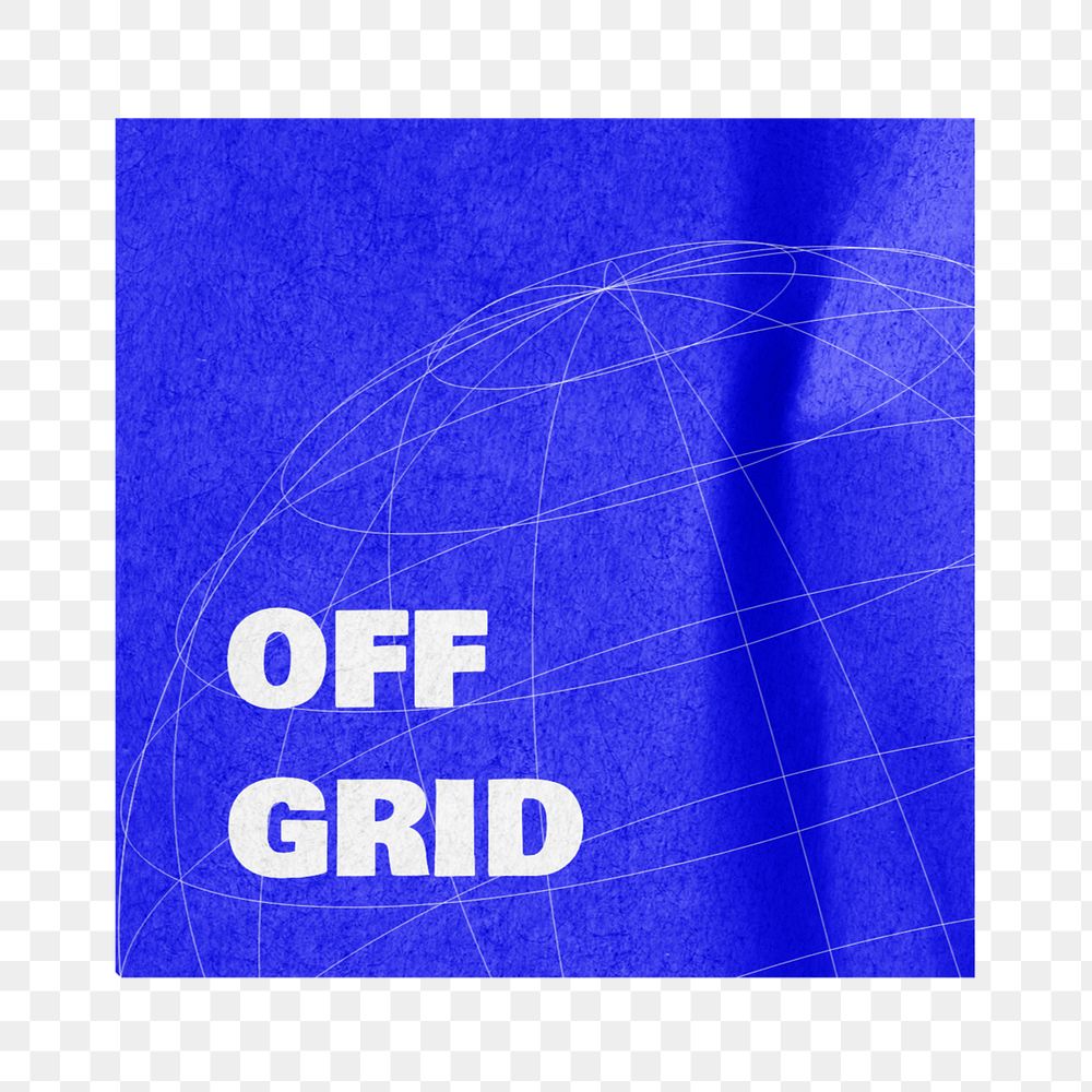 Grid globe sticker mockup, realistic paper design