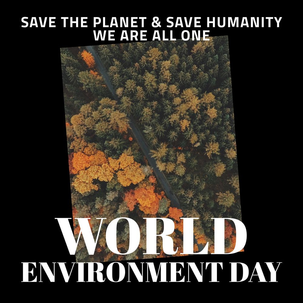 World Environment Day Instagram post template, editable design