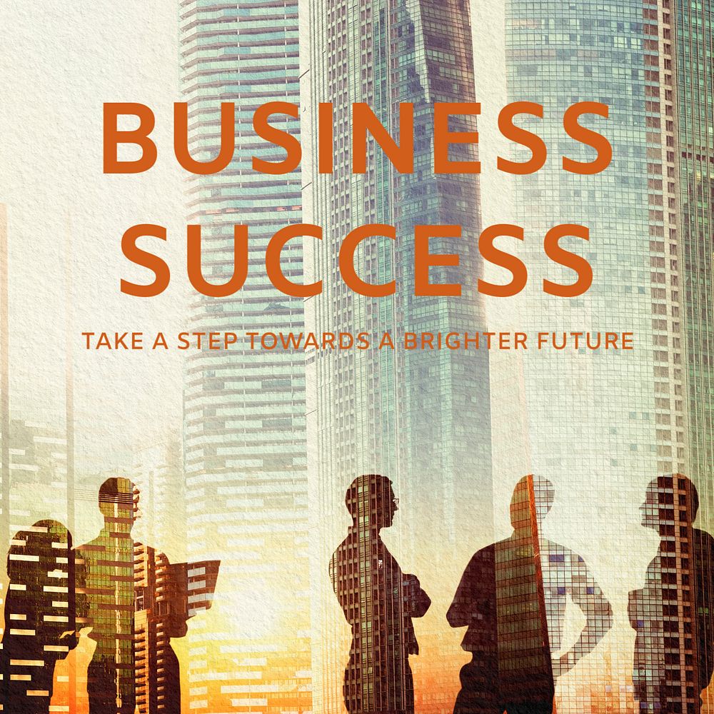 Business, Instagram post template, editable design
