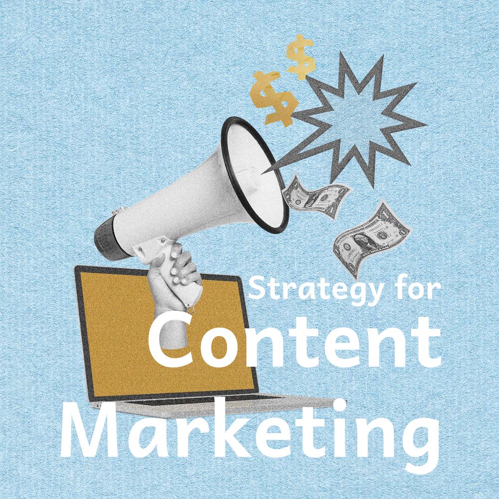 Content marketing, Instagram post template, editable business design
