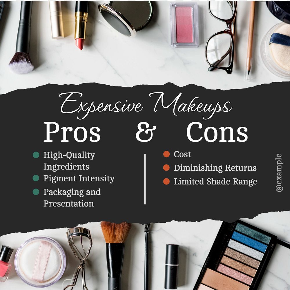 Expensive makeups Instagram post template