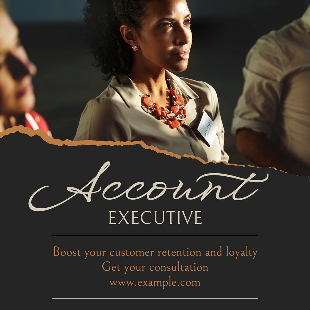 Account Executive Instagram post template, editable social media design