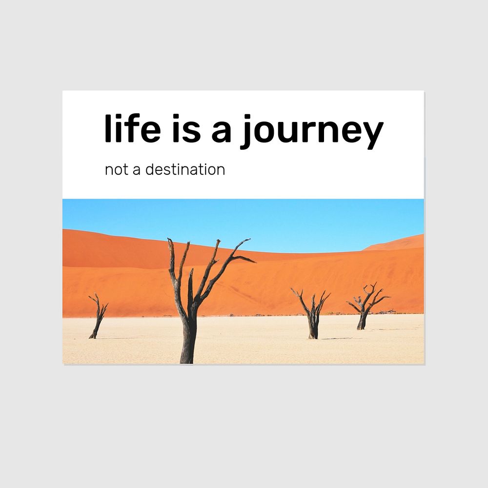 Life quote Instagram post template, editable social media ad