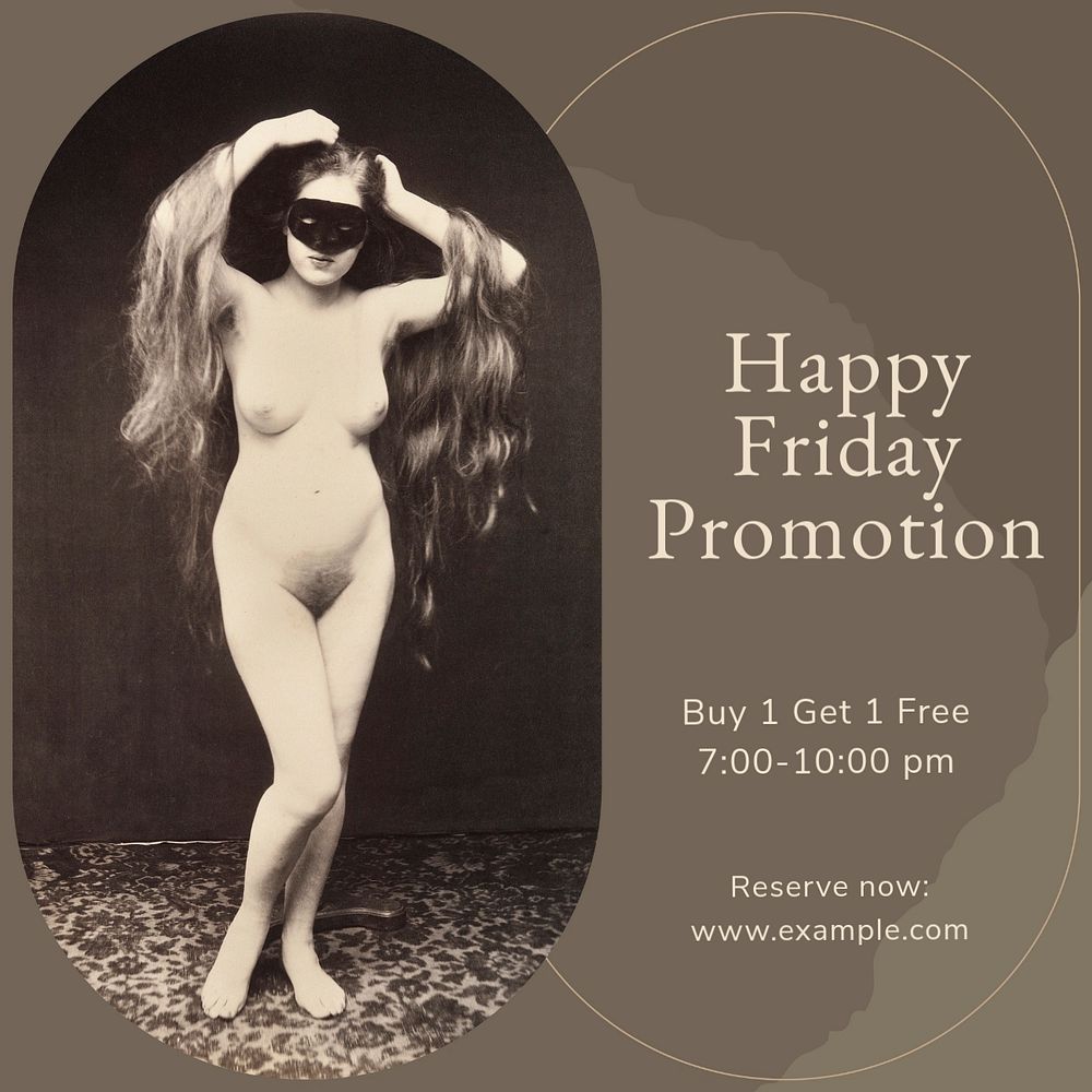 Happy Friday promotion  Instagram post template, editable social media ad