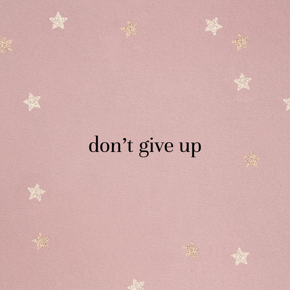 Don't give up Instagram post template, editable text