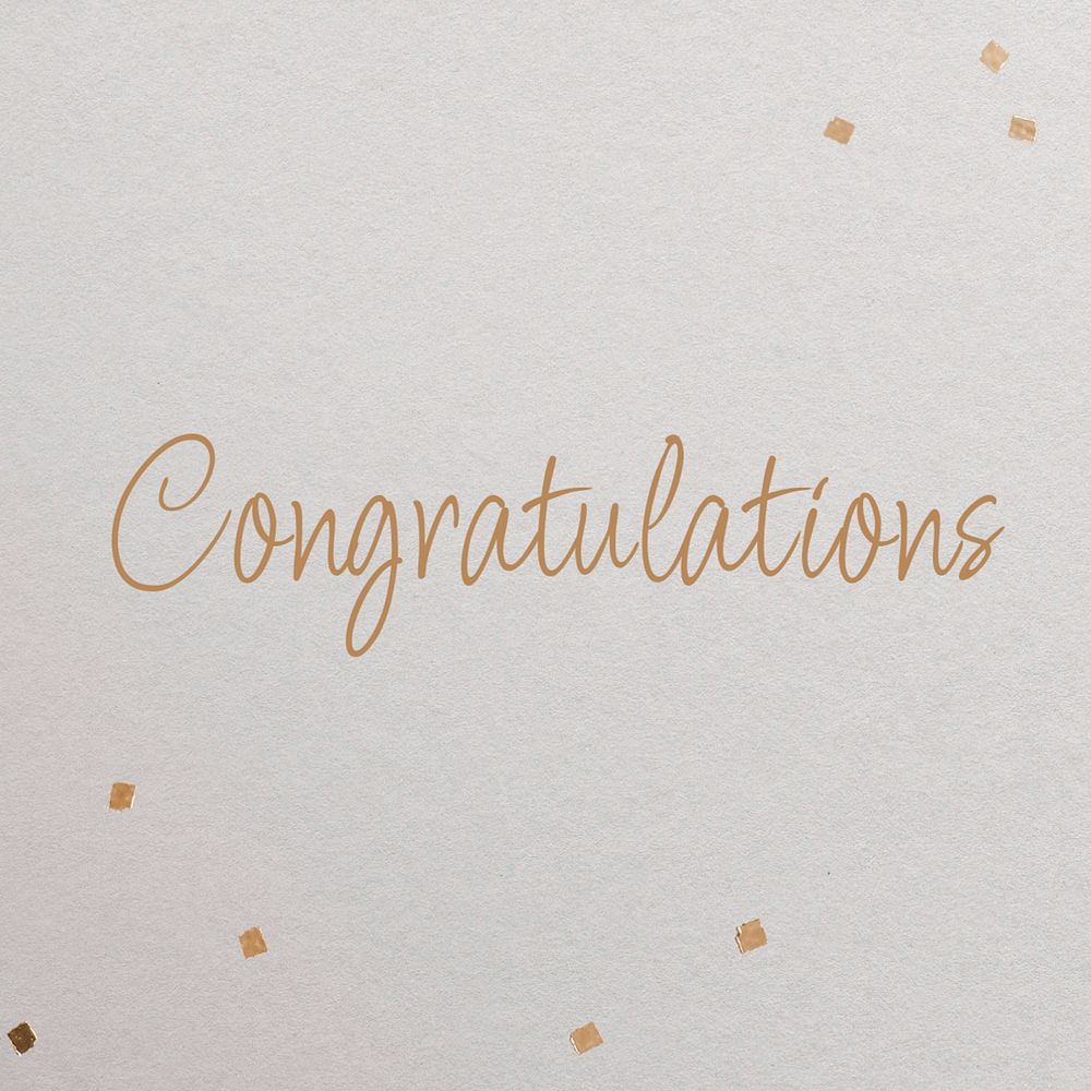 Congratulations Instagram post template, editable text