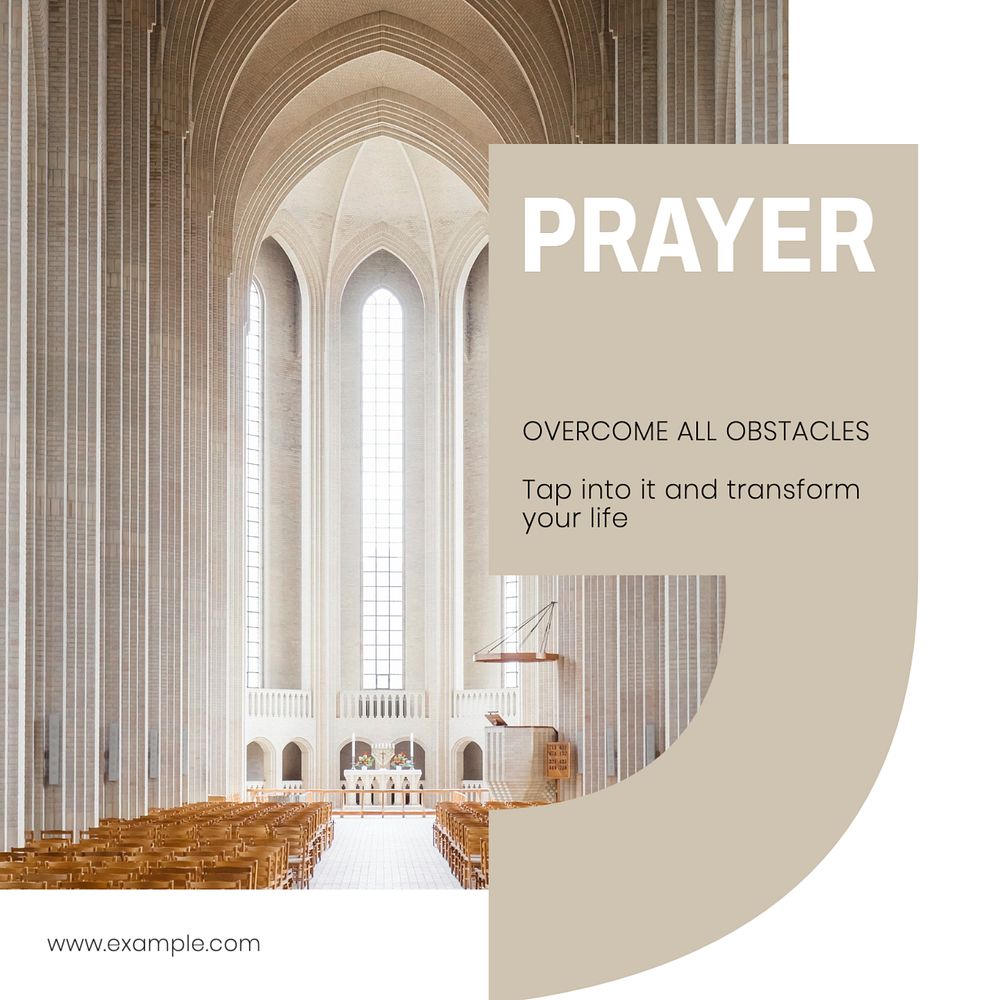 Prayer Instagram post template