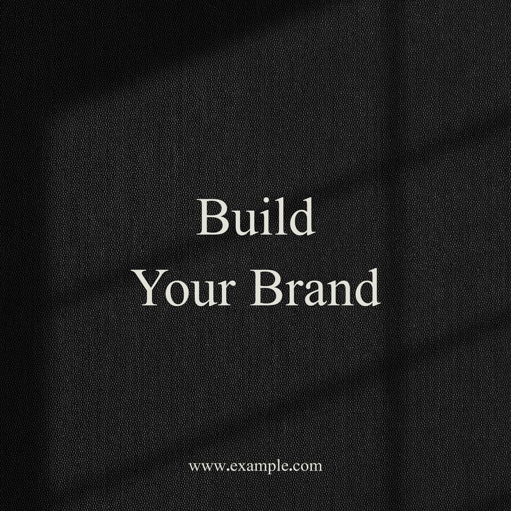 Build your brand Instagram post template, editable text