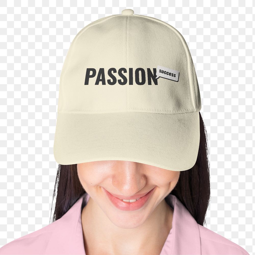 Cap png mockup element, editable headwear design