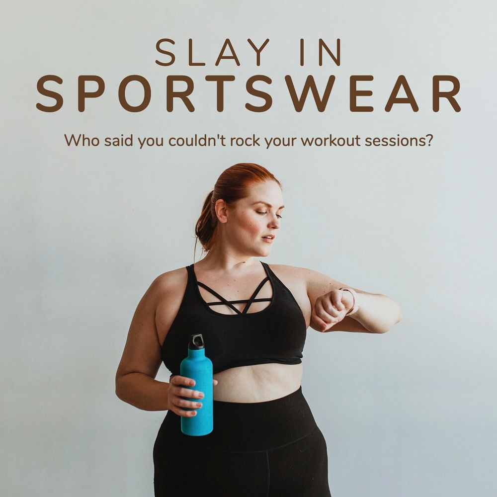 Sportswear Instagram post template