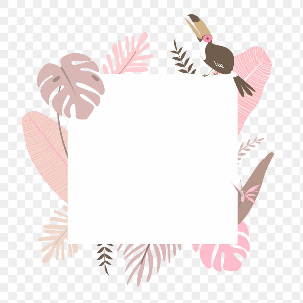 Pastel summer png note element, transparent background