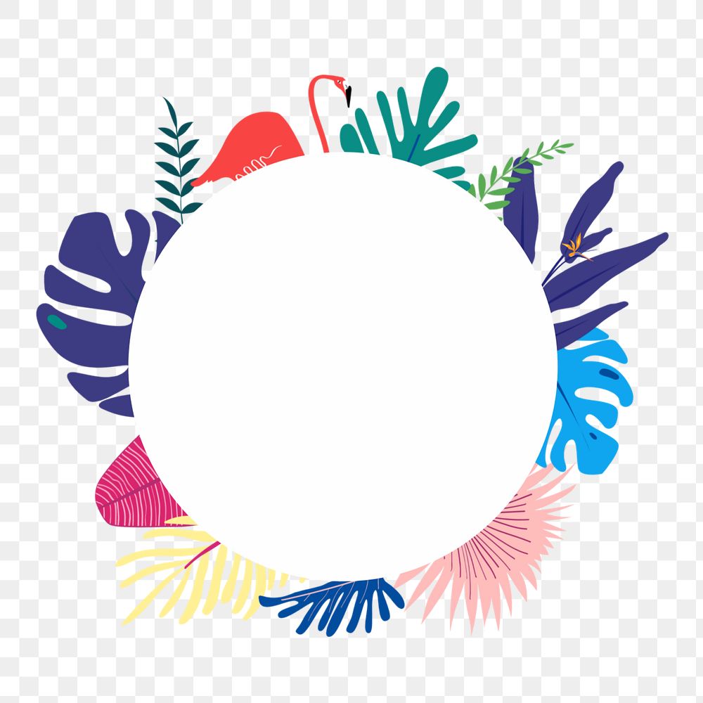 Colorful summer png badge element, transparent background