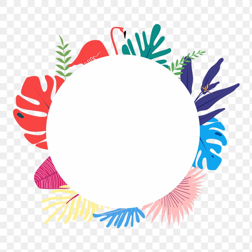 Colorful summer png badge element, transparent background