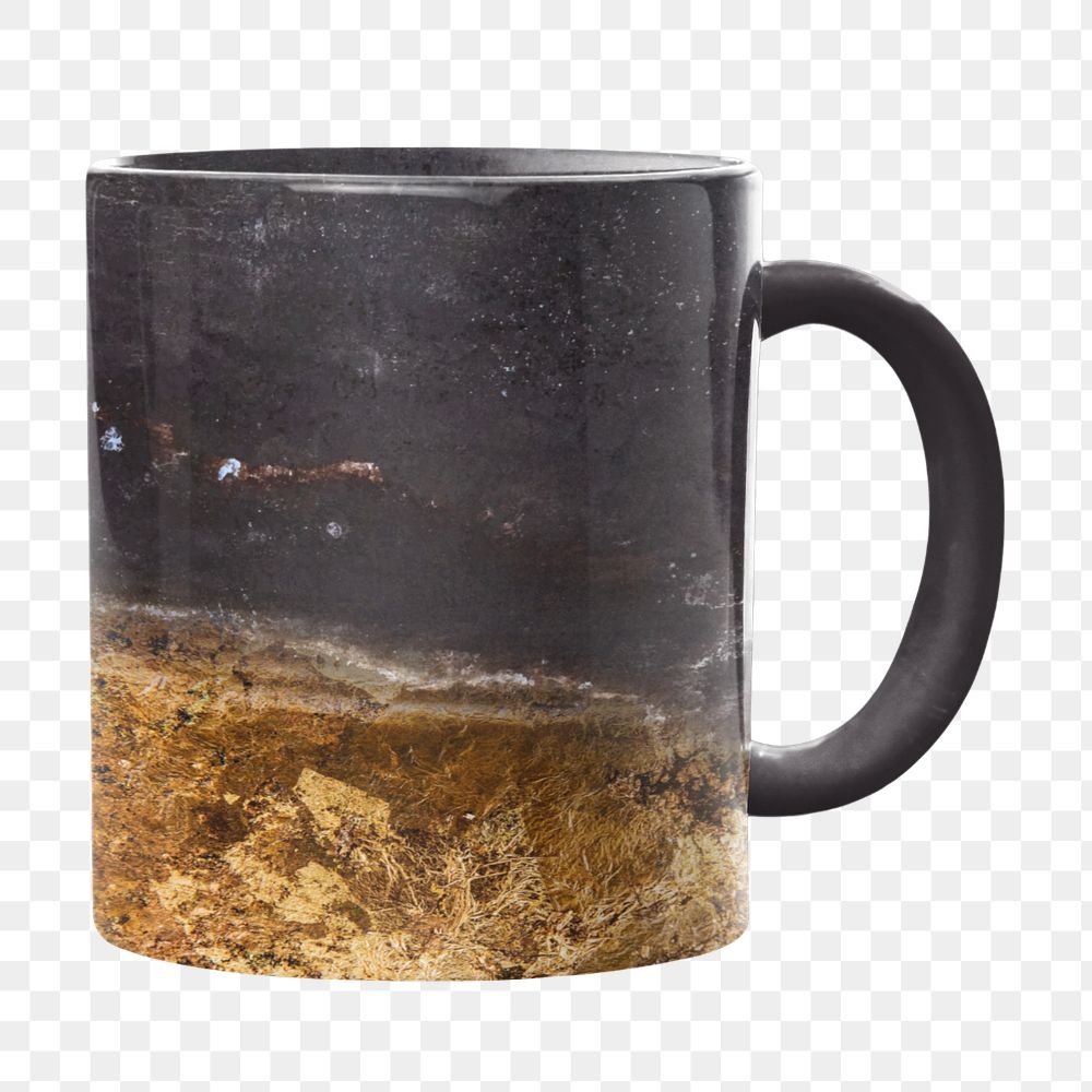 Coffee mug png mockup element, transparent background