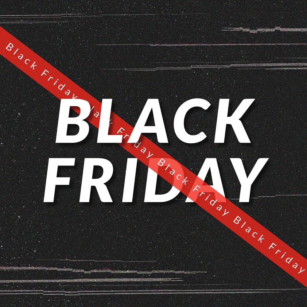 Black Friday Instagram post template, editable text