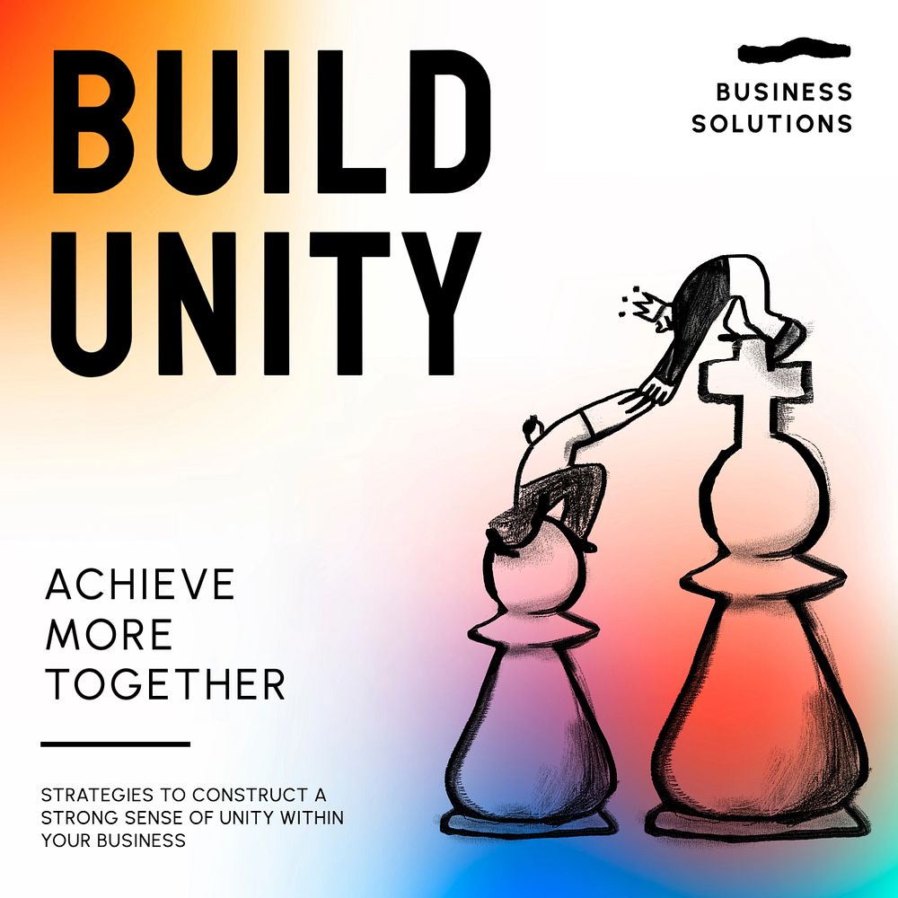 Business unity Instagram post template