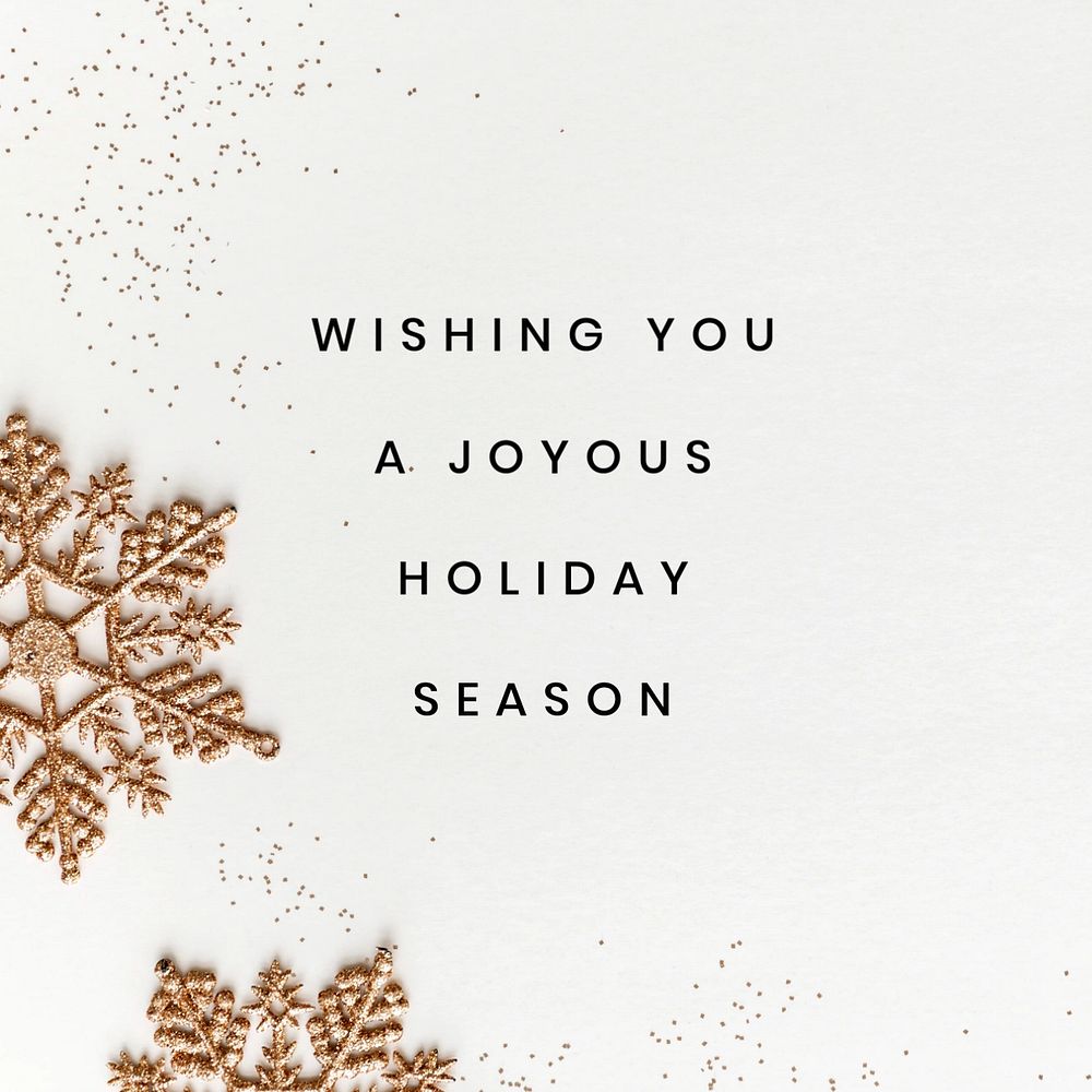 Holiday greeting Instagram post template, editable design