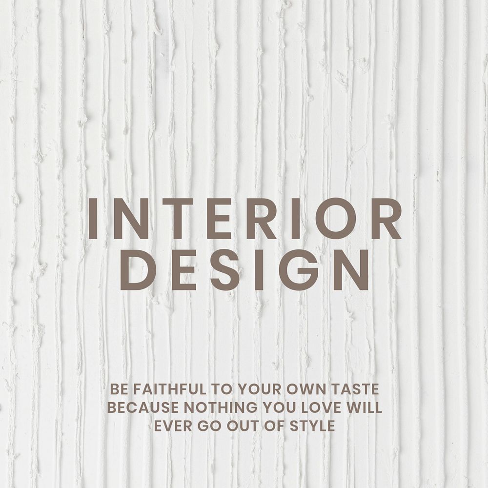 Interior design Facebook ad template, editable design