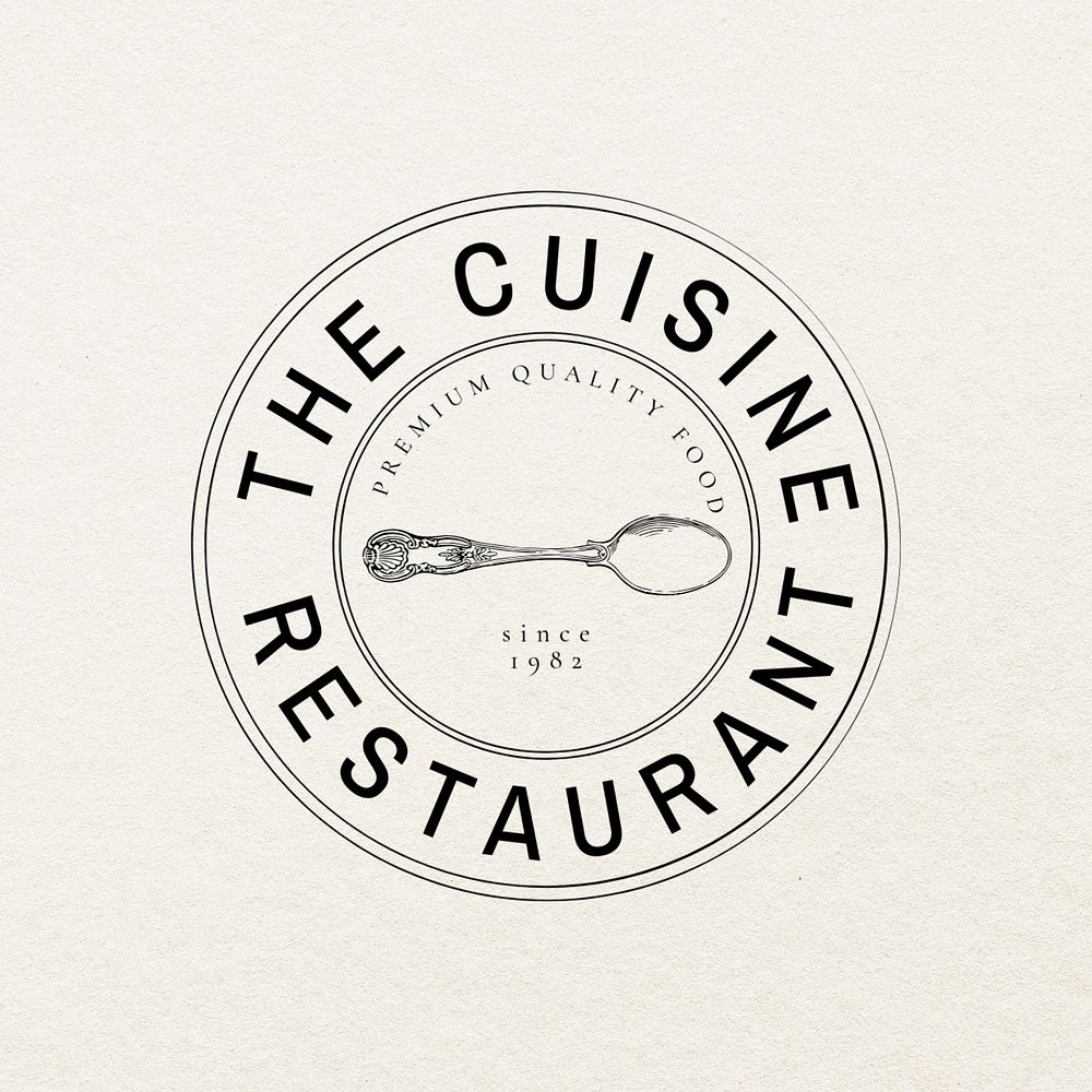 Restaurant & bar editable logo template