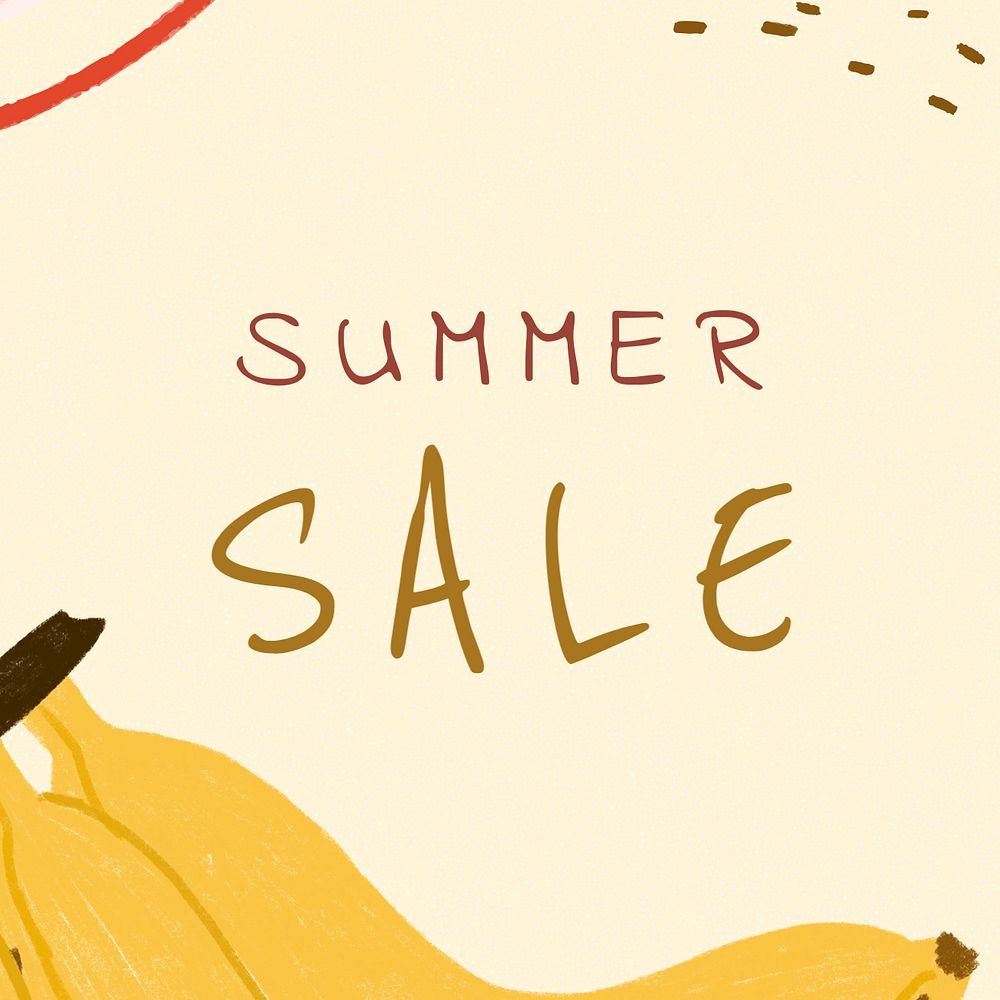 Summer sale Instagram ad template, editable carousel design