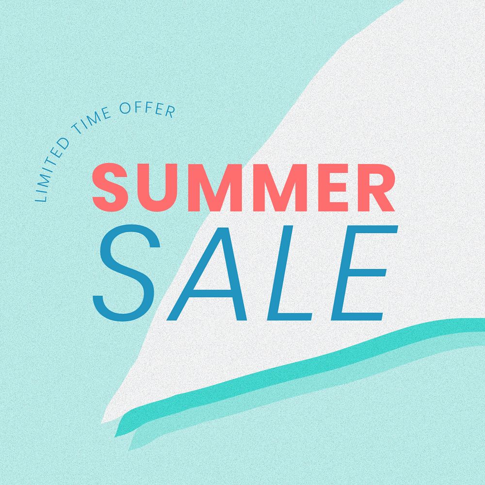 Summer sale Instagram ad template, editable carousel design