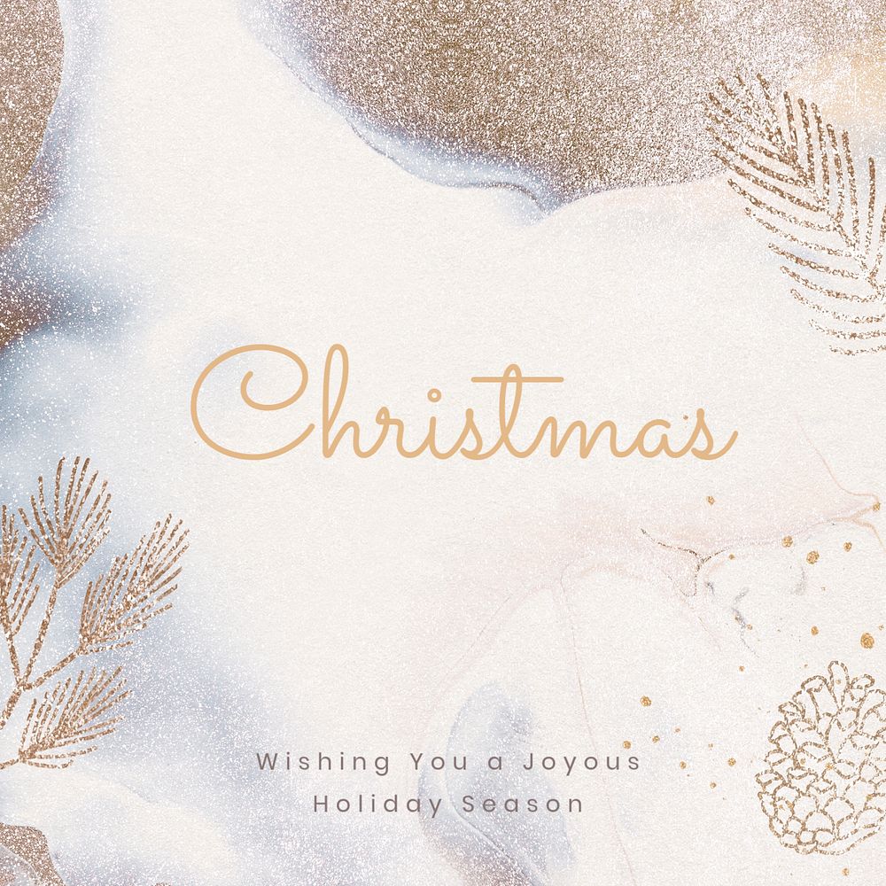 Christmas greeting Instagram post template, editable design